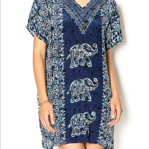 Tolani Elephant Tunic Dress